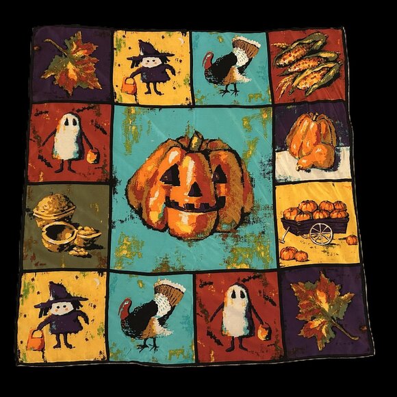 Echo Silk Halloween Scarf - Picture 4 of 10